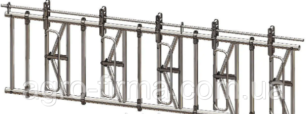 Кормовая решетка с фиксацией "хэдлок" Хэдлок для коров 1876553843 фото